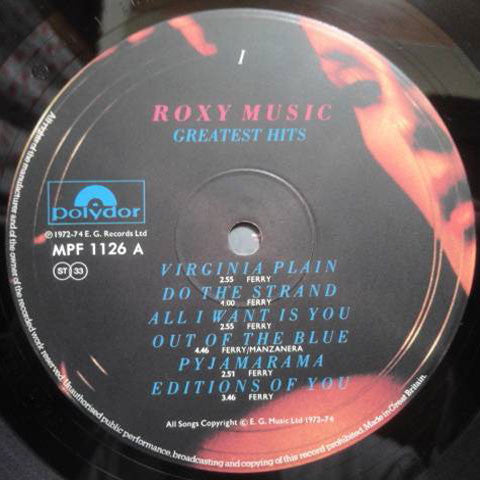 Roxy Music - Greatest Hits (Vinyl, LP, Compilation)