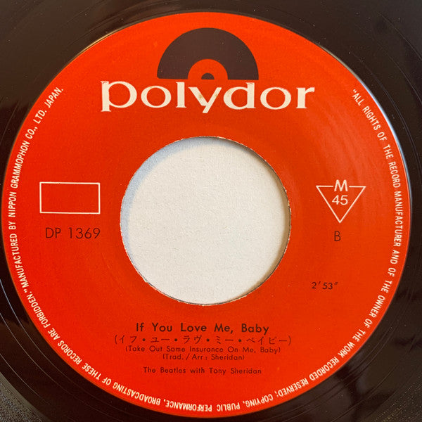 The Beatles - Ain't She Sweet / If You Love Me Baby (Vinyl, 7", 45 RPM, Single, Mono) Very Good (VG) / Very Good (VG)
