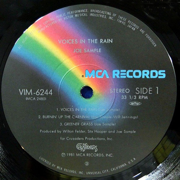Joe Sample - Voices In The Rain (Vinyl, LP, Album, Stereo)