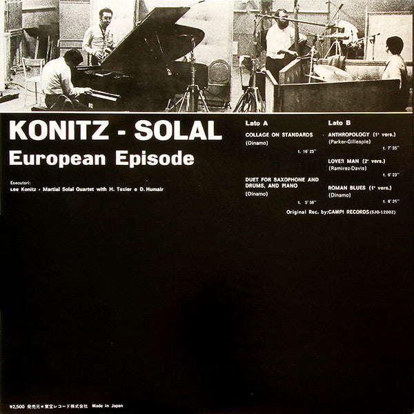 Lee Konitz - European Episode (Vinyl, LP, Album, Stereo) Near Mint (NM or M-) / Good Plus (G+)