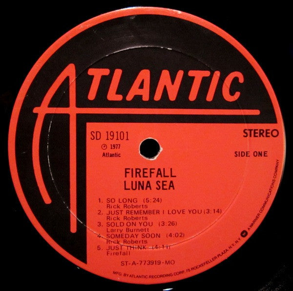Firefall - Luna Sea (Vinyl, LP, Album, Stereo) Very Good (VG) / Very Good (VG)
