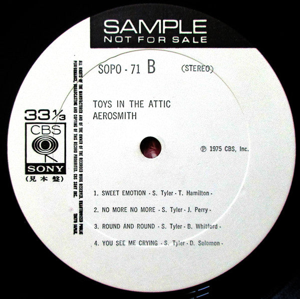 Aerosmith - Toys In The Attic (Vinyl, LP, Album, Stereo)