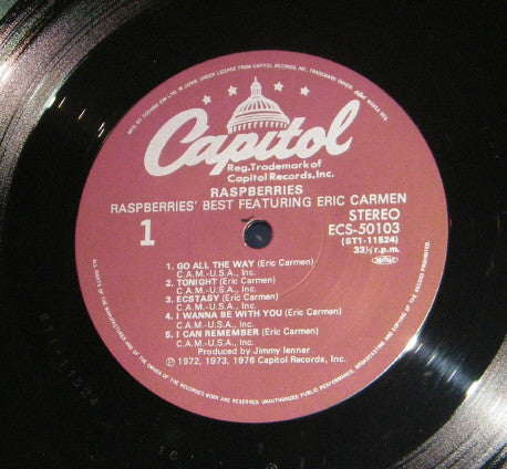 Raspberries - Raspberries' Best (Vinyl, LP, Compilation, Reissue) Very Good Plus (VG+) / Very Good Plus (VG+)