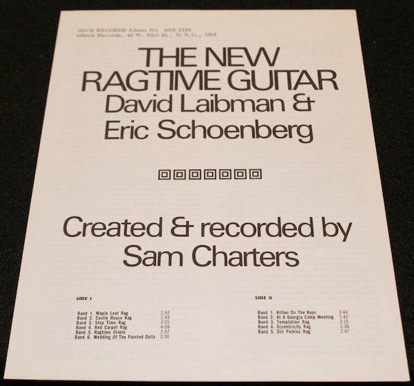 David Laibman - The New Ragtime Guitar (Vinyl, LP, Album, Stereo) Very Good (VG) / Near Mint (NM or M-)