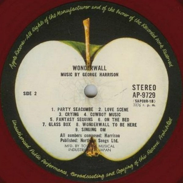 George Harrison - Wonderwall Music (Vinyl, LP, Album, Stereo) Good Plus (G+) / Very Good Plus (VG+)