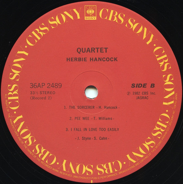 Herbie Hancock - Quartet (2xVinyl, LP, Album) Very Good Plus (VG+) / Very Good Plus (VG+)