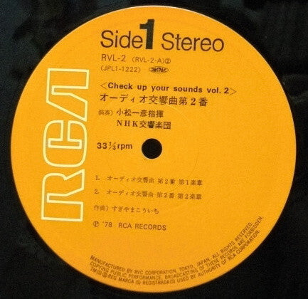 Kouichi Sugiyama - Audio Symphony No.2 (Check Up Your Sounds Vol.2) = オーテイオ交響曲・II (Vinyl, LP, Album) Very Good Plus (VG+) / Good Plus (G+)