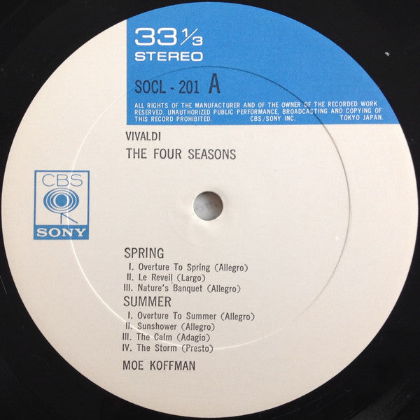 Moe Koffman - The Four Seasons (Vinyl, LP, Album) Very Good Plus (VG+) / Good Plus (G+)