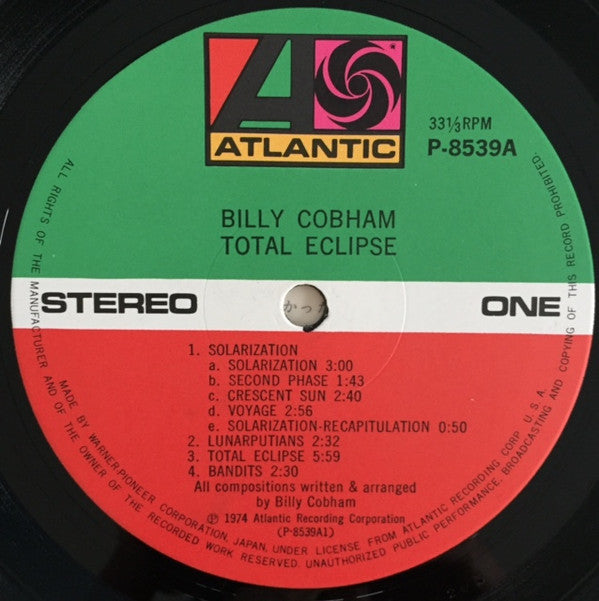 Billy Cobham - Total Eclipse (Vinyl, LP, Album, Stereo)