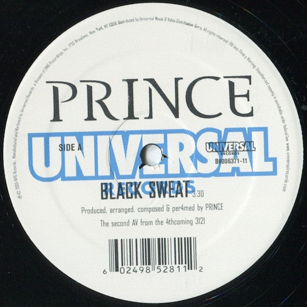 Prince - Black Sweat / Beautiful, Loved & Blessed (Vinyl, 12", 33 ⅓ RPM) Good Plus (G+) / Good Plus (G+)