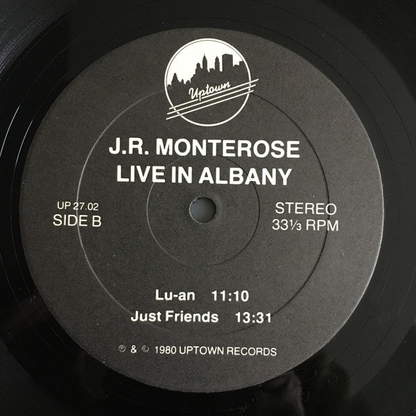 JR Monterose - Live In Albany (Vinyl, LP, Album) Near Mint (NM or M-) / Very Good Plus (VG+)
