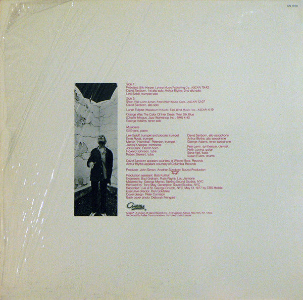 Gil Evans - Priestess (Vinyl, LP, Album) Very Good Plus (VG+) / Very Good (VG)