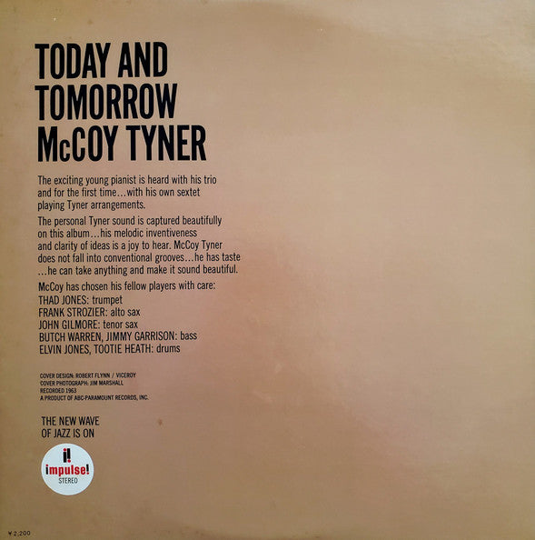 McCoy Tyner - Today And Tomorrow (Vinyl, LP, Album, Reissue, Stereo)