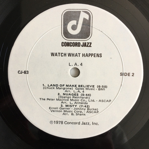 LA4 - Watch What Happens (Vinyl, LP, Album) Very Good (VG) / Very Good Plus (VG+)