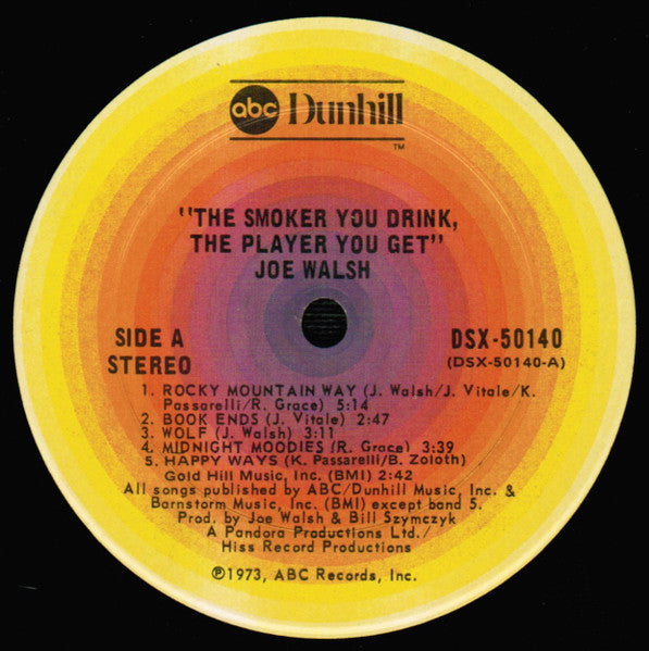 Joe Walsh - The Smoker You Drink, The Player You Get (Vinyl, LP, Album, Reissue) Very Good (VG) / Good Plus (G+)