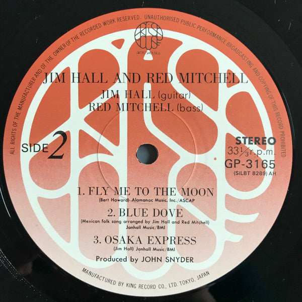 Jim Hall - ジム・ホール＆レッド・ミッチェル \ 甘いバジルに住む (Vinyl, LP, Album, Stereo)