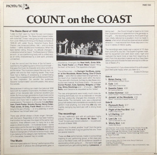 Count Basie - Count On The Coast (Vinyl, LP, Stereo) Very Good (VG) / Near Mint (NM or M-)