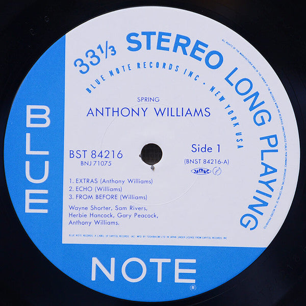 Anthony Williams - Spring (Vinyl, LP, Album, Stereo, Reissue) Near Mint (NM or M-) / Near Mint (NM or M-)