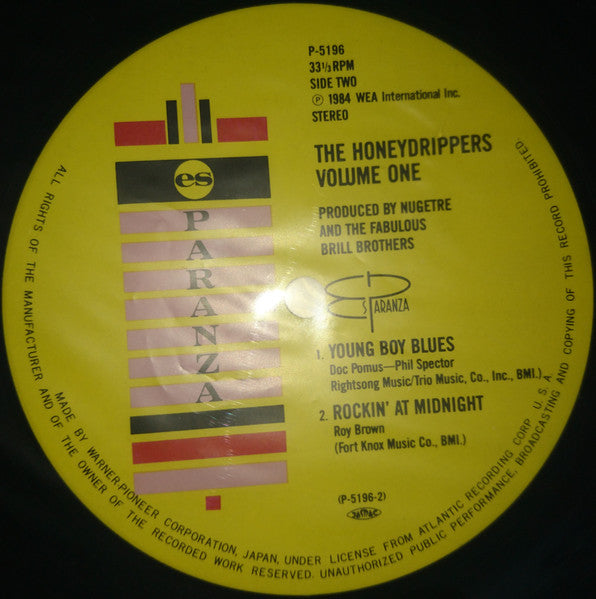 The Honeydrippers - Volume One (Vinyl, 12", Mini-Album, 33 ⅓ RPM)