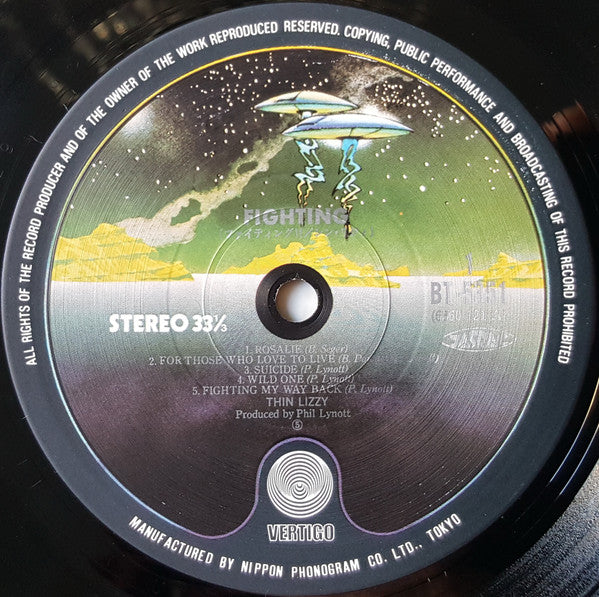 Thin Lizzy - Fighting (Vinyl, LP, Album, Reissue) Very Good Plus (VG+) / Very Good Plus (VG+)