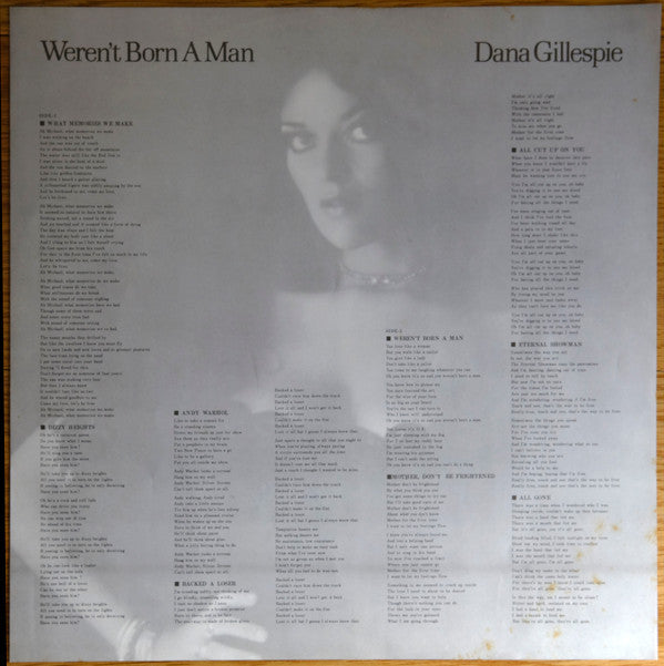 Dana Gillespie - Weren't Born A Man (Vinyl, LP, Album) Very Good (VG) / Very Good (VG)