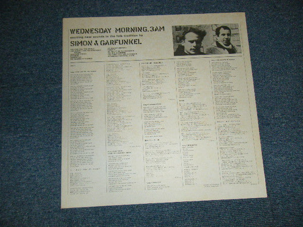 Simon & Garfunkel - Wednesday Morning, 3 AM (Vinyl, LP, Album, Reissue, Stereo) Very Good (VG) / Very Good (VG)
