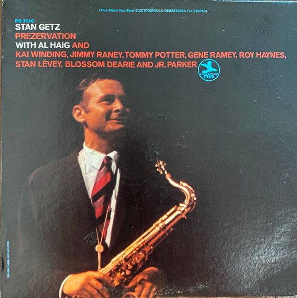 Stan Getz - Prezervation (Vinyl, LP, Compilation, Stereo) Very Good (VG) / Very Good (VG)