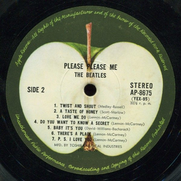 The Beatles - Please Please Me (Vinyl, LP, Stereo, Album, Reissue) Very Good (VG) / Very Good (VG)