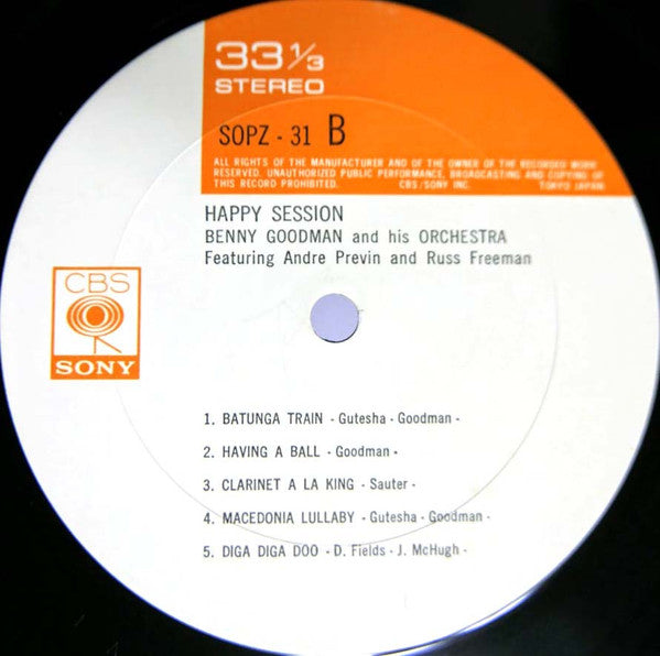 Benny Goodman And His Orchestra - Happy Session (Vinyl, LP, Album, ...