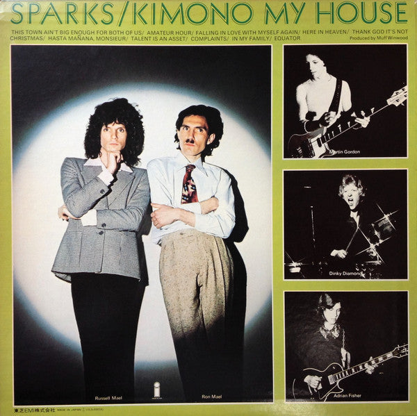 Sparks - Kimono My House = キモノ・マイ・ハウス (Vinyl, LP, Album, Stereo)