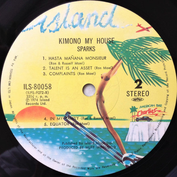 Sparks - Kimono My House = キモノ・マイ・ハウス (Vinyl, LP, Album, Stereo)