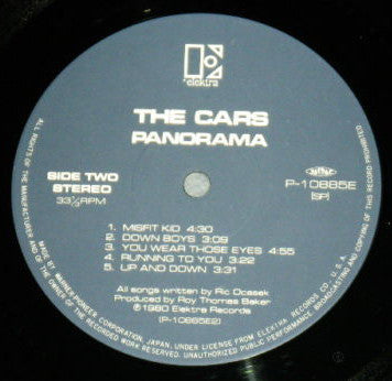 The Cars - Panorama (Vinyl, LP, Album, Stereo) Very Good Plus (VG+) / Very Good Plus (VG+)