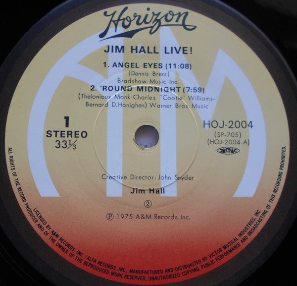 Jim Hall - Jim Hall Live! (Vinyl, LP, Album, Reissue)