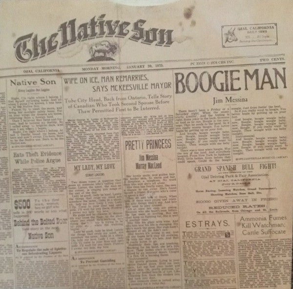 Loggins And Messina - Native Sons (Vinyl, LP, Album, Stereo) Very Good Plus (VG+) / Very Good (VG)