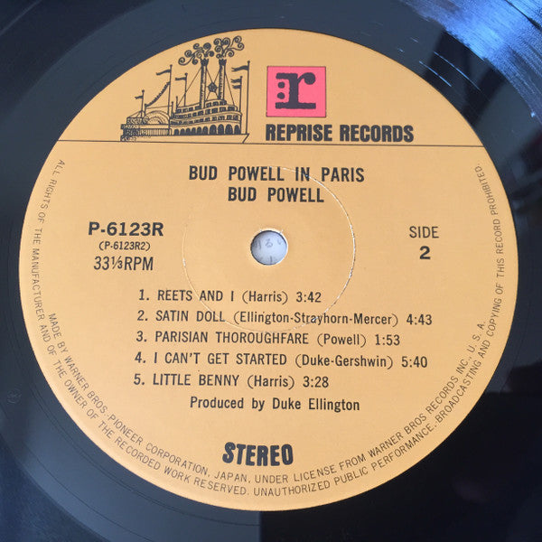Bud Powell - Bud Powell In Paris (Vinyl, LP, Album)