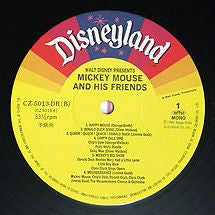 Unknown Artist - Walt Disney Presents Micky Mouse And His Friends (Vinyl, LP, Album, Mono) Good Plus (G+) / Very Good (VG)