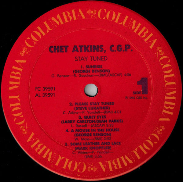 Chet Atkins - Stay Tuned (Vinyl, LP, Album) Very Good (VG) / Very Good Plus (VG+)