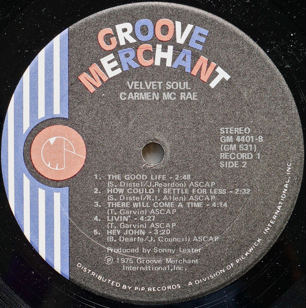 Carmen McRae - Velvet Soul (2xVinyl, LP, Compilation) Good Plus (G+) / Good (G)