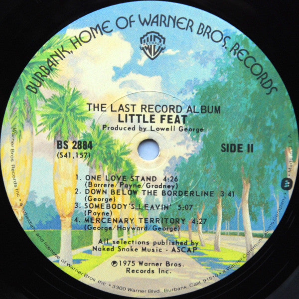 Little Feat - The Last Record Album (Vinyl, LP, Album, Stereo) Very Good Plus (VG+) / Good Plus (G+)