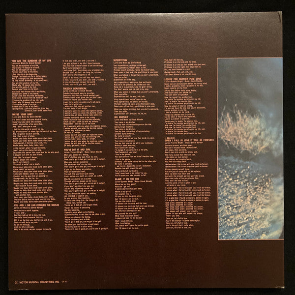 Stevie Wonder - Talking Book = トーキング・ブック (Vinyl, LP, Album, Reissue...