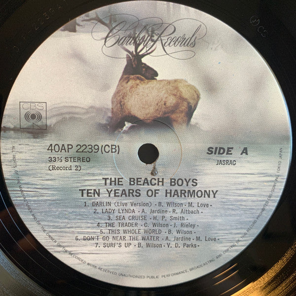 The Beach Boys - Ten Years Of Harmony (2xVinyl, LP, Compilation, Stereo) Near Mint (NM or M-) / Very Good Plus (VG+)