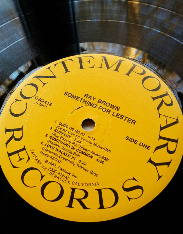 Ray Brown - Something For Lester (Vinyl, LP, Album, Reissue, Remastered) Very Good (VG) / Very Good Plus (VG+)