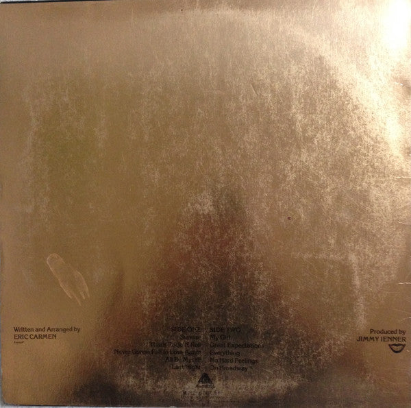 Eric Carmen - Eric Carmen (Vinyl, LP, Album) Very Good Plus (VG+) / Good Plus (G+)