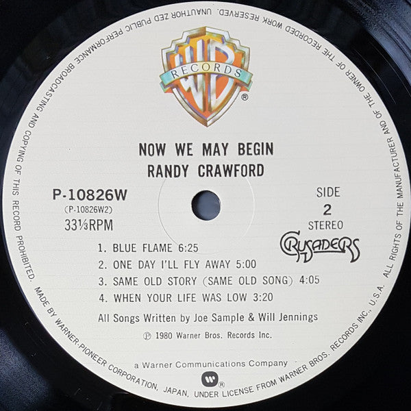 Randy Crawford - Now We May Begin (Vinyl, LP, Album)