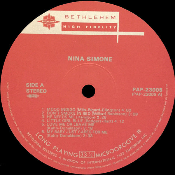 Nina Simone - Little Girl Blue (Vinyl, LP, Album, Reissue, Stereo) Near Mint (NM or M-) / Good Plus (G+)