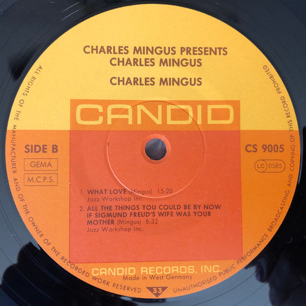 Charles Mingus - Presents Charles Mingus (Vinyl, LP, Album, Stereo, Reissue) Very Good Plus (VG+) / Near Mint (NM or M-)