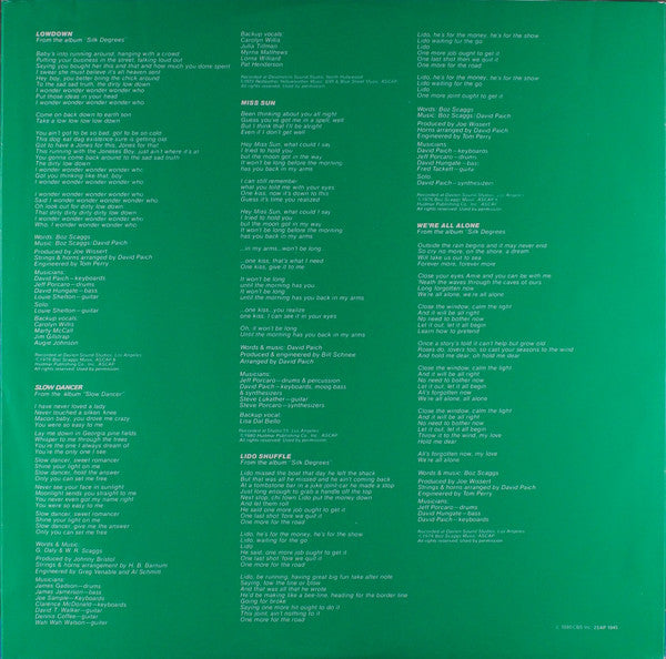 Boz Scaggs - Hits! (Vinyl, LP, Compilation) Very Good Plus (VG+) / Very Good Plus (VG+)