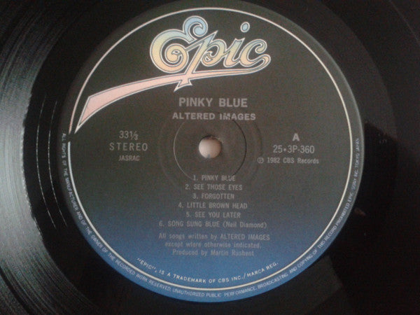 Altered Images - Pinky Blue (Vinyl, LP, Album) Very Good (VG) / Good (G)