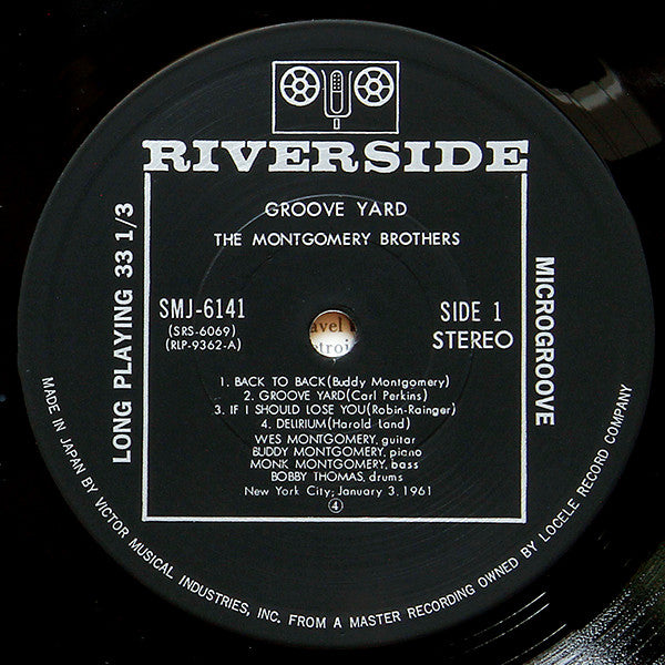 The Montgomery Brothers - Groove Yard (Vinyl, LP, Album, Reissue, Stereo) Very Good Plus (VG+) / Very Good (VG)
