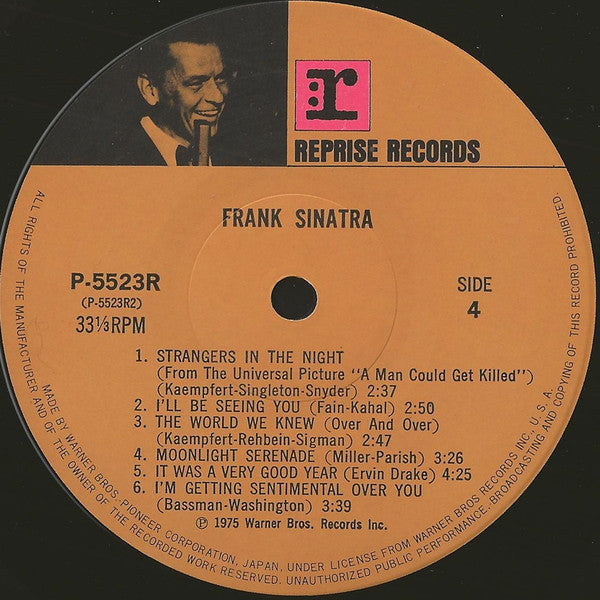 Frank Sinatra - Frank Sinatra (2xVinyl, LP, Compilation, Stereo) Near Mint (NM or M-) / Very Good (VG)
